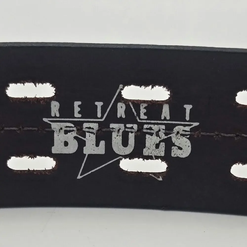Men's Retreat Blues Genuine Leather Size 32 Belt